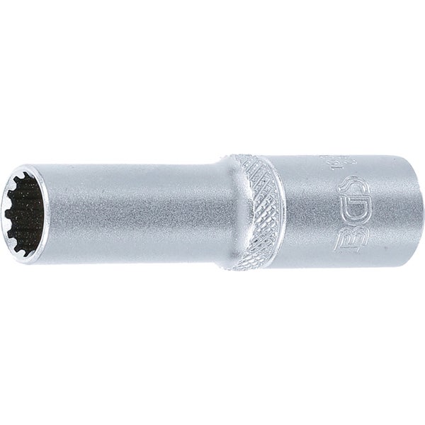 BGS Steckschlüssel-Einsatz Gear Lock tief Antrieb Innenvierkant 10 mm (3/8) SW 10 mm - 10350