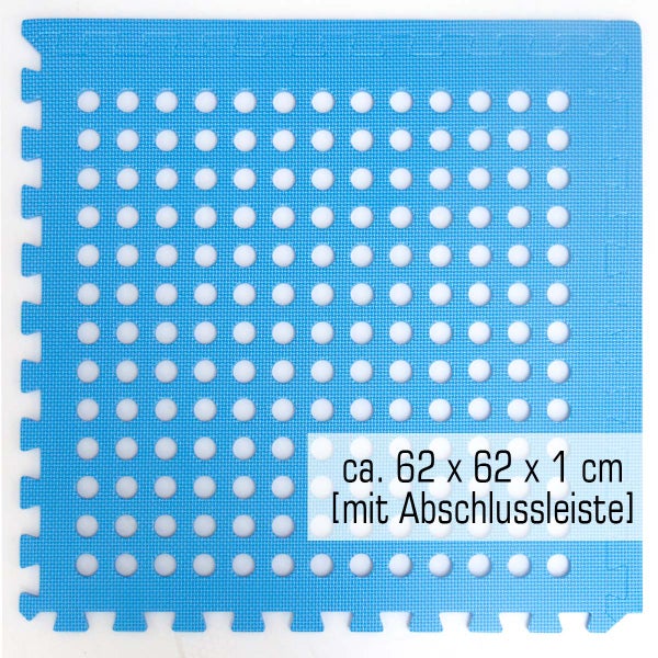 EYEPOWER Poolmatte Bodenmatte 1,59qm Bodenfolie Bodenfliese 4er Set Unterlage für Pool