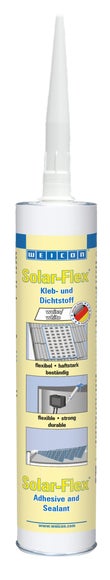 WEICON Solar-Flex®|witterungsbeständiger Kleb- und Dichtstoff für den Solarbereich auf MS-Polymer-Basis|290 ml|weiß