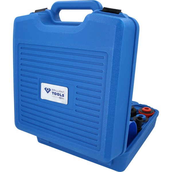 Brilliant Tools Motorkühler-Adapter-Satz in einem blauen Kunststoffkoffer