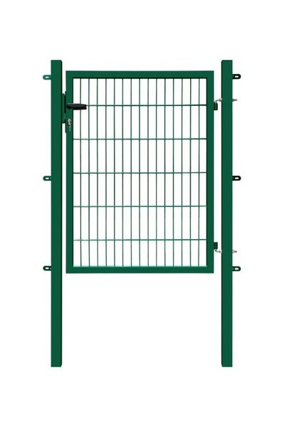 Gartentor aus Metall mit Maschendrahtfüllung