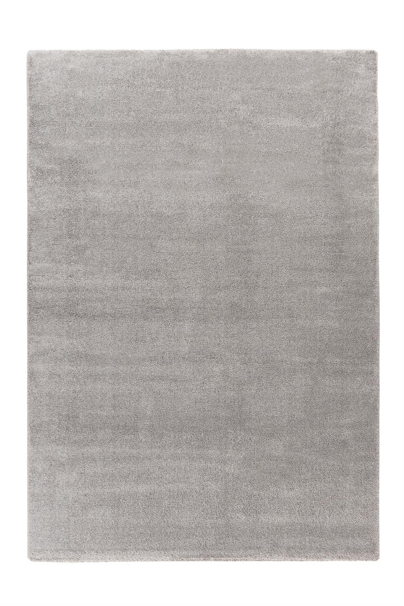 Kurzflor Teppich Heavenia Grau 18 mm Uni, Klassisch 80 x 150 cm