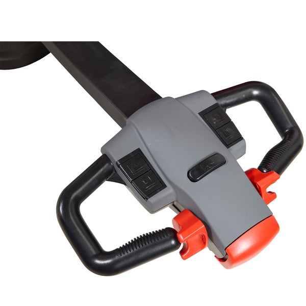 Deichselkopf eines Hubwagens mit Bedienelementen