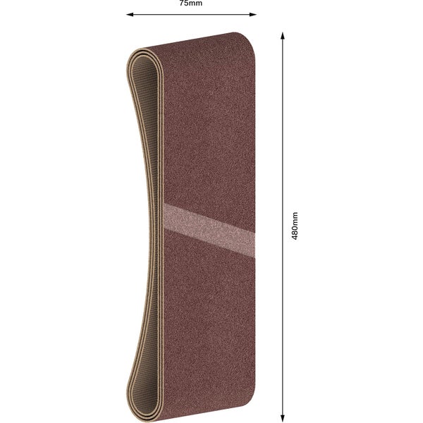 Schleifband, 75x480 Millimeter