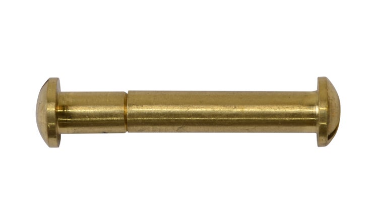 Ersatzteile Teakmöbel Ersatzschraube Messing Hülsenschraube 64-mm 2-teilig