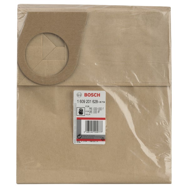 Bosch Papierfilterbeutel, passend zu GAS 1000 RF, PAS 900, PAS 1000, PAS 1000 F -1609201628