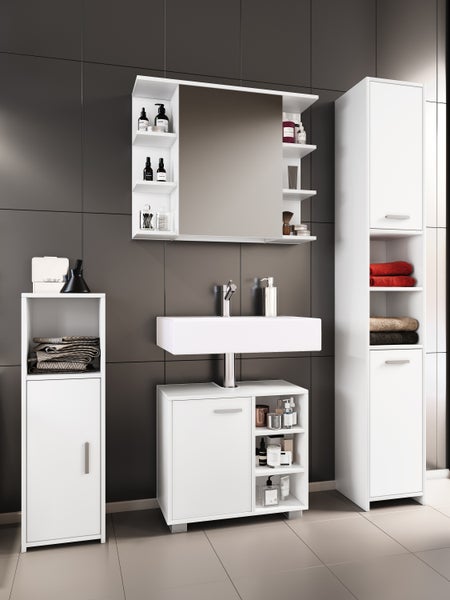 4-tlg. Komplett Badmöbel Badschrank Set Zalo I