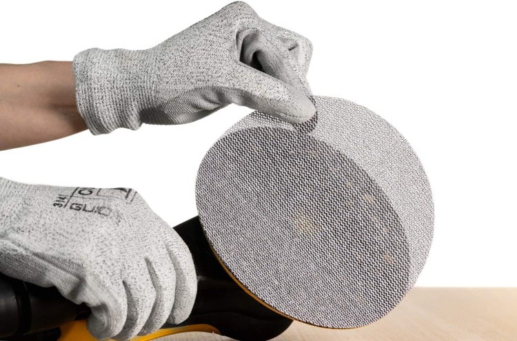 Mirka Abranet Schleifgitter Ø 125mm Klett / Korn P120 / 50 Stk / 5423205012 / Für alle 125mm Exzenterschleifer und Schleifmaschinen geeignet / zum Schleifen von Holz, Spachtel, Lack, Kunststoff