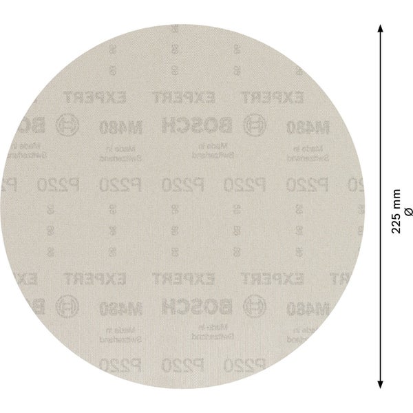 Schleifpapier mit 225 Millimeter Durchmesser