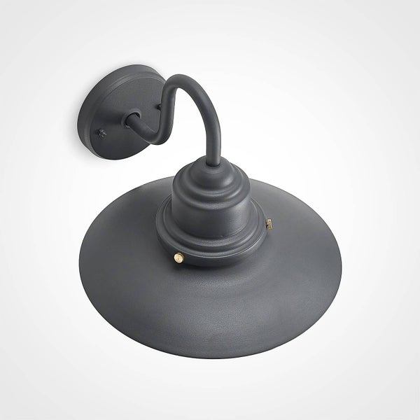 Lindby Wandleuchte außen Roisin (spritzwassergeschützt (Retro, Vintage Antik) in Alu aus Metall (1 flammig E27) - Außenwandleuchten Wandlampe Led Außenlampe Outdoor für