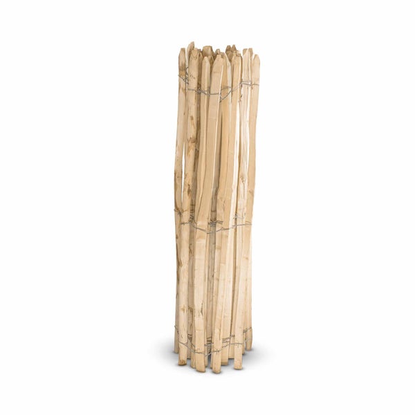 Englischer Staketenzaun Kastanie - Länge 5 Meter, Höhe 150 cm, Lattenabstand 6-8 cm
