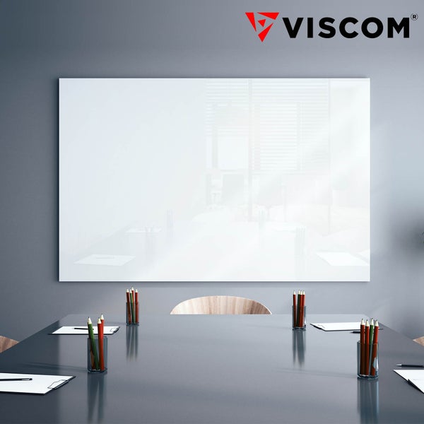 Design Glasmagnettafel MIO - stylisches Glasboard für Zuhause und im Büro - Glastafel beschreibbar und magnetisch - 100x150 cm Weiß