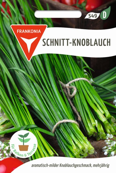 Schnittknoblauch der Marke Frankonia
