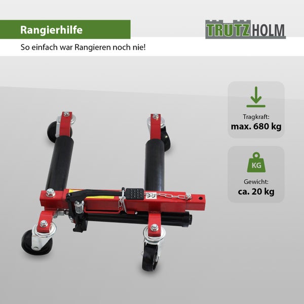 Rangierhilfe Wagenheber PKW Auto Rangierroller Rangierwagenheber