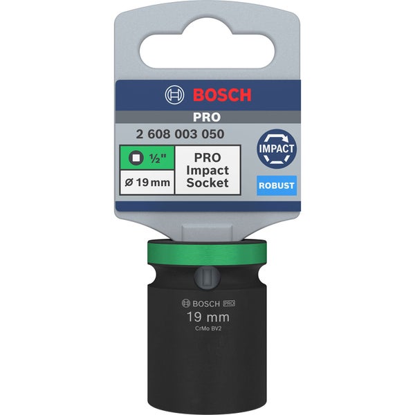 Bosch PRO Impact Socket 1/2 19 mm Standard - 2608003050