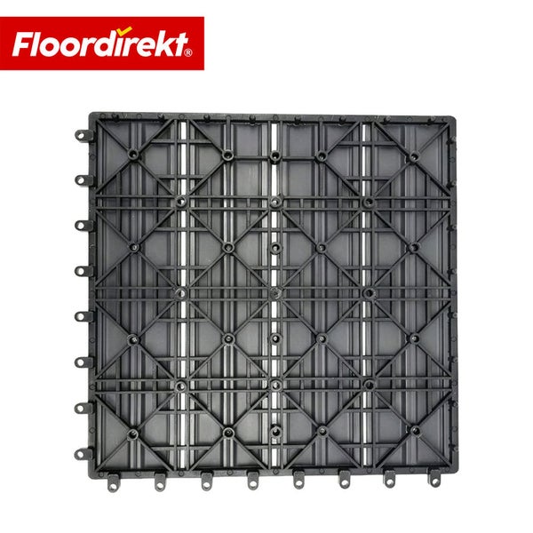 Floor direkt Logo. Einzelne quadratische Bodenfliese mit Stecksystem.