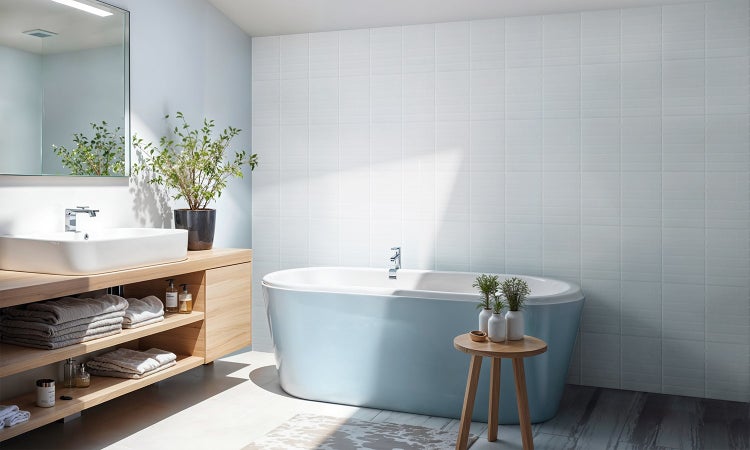 3D Wandpaneel aus Kunststoff in Steinoptik Weiß – selbstklebend, wasserdicht, 23 × 29 cm (0,065 m²) – Modell YJC0203 Weiß