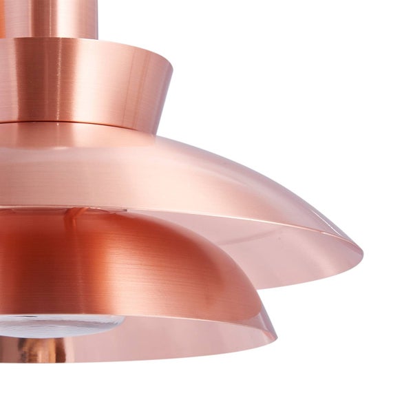 Lucande Wandleuchte außen Thais (spritzwassergeschützt (Modern) in Kupfer aus Edelstahl (1 flammig, E14) - Außenwandleuchten Wandlampe Led Außenlampe Outdoor für Außenwand/Hauswand Haus