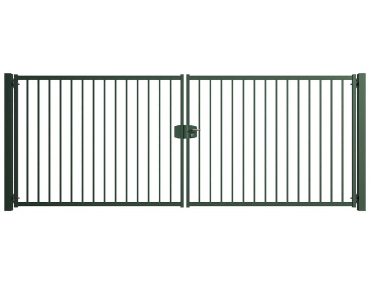 Doppeltor aus Metall für den Außenbereich