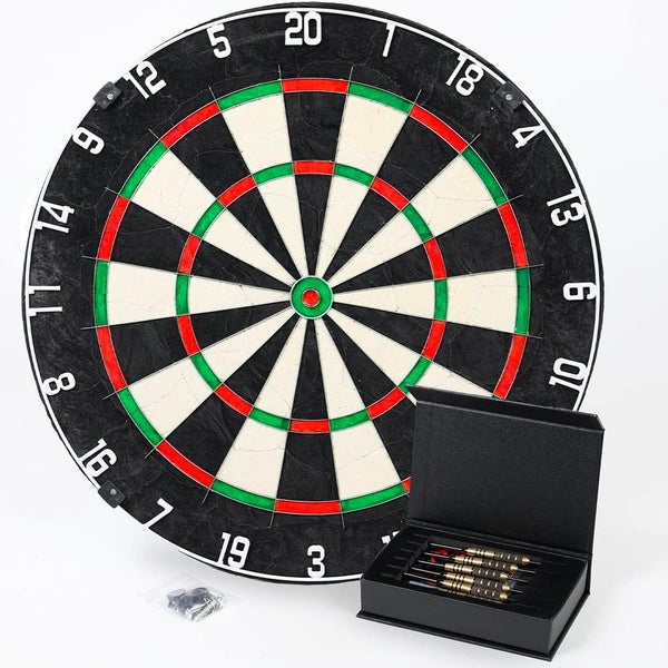 Dartscheibe-Set mit Dartpfeilen und Montagematerial