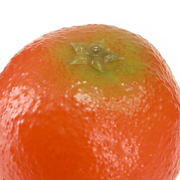 Künstliche Mandarine Nahaufnahme