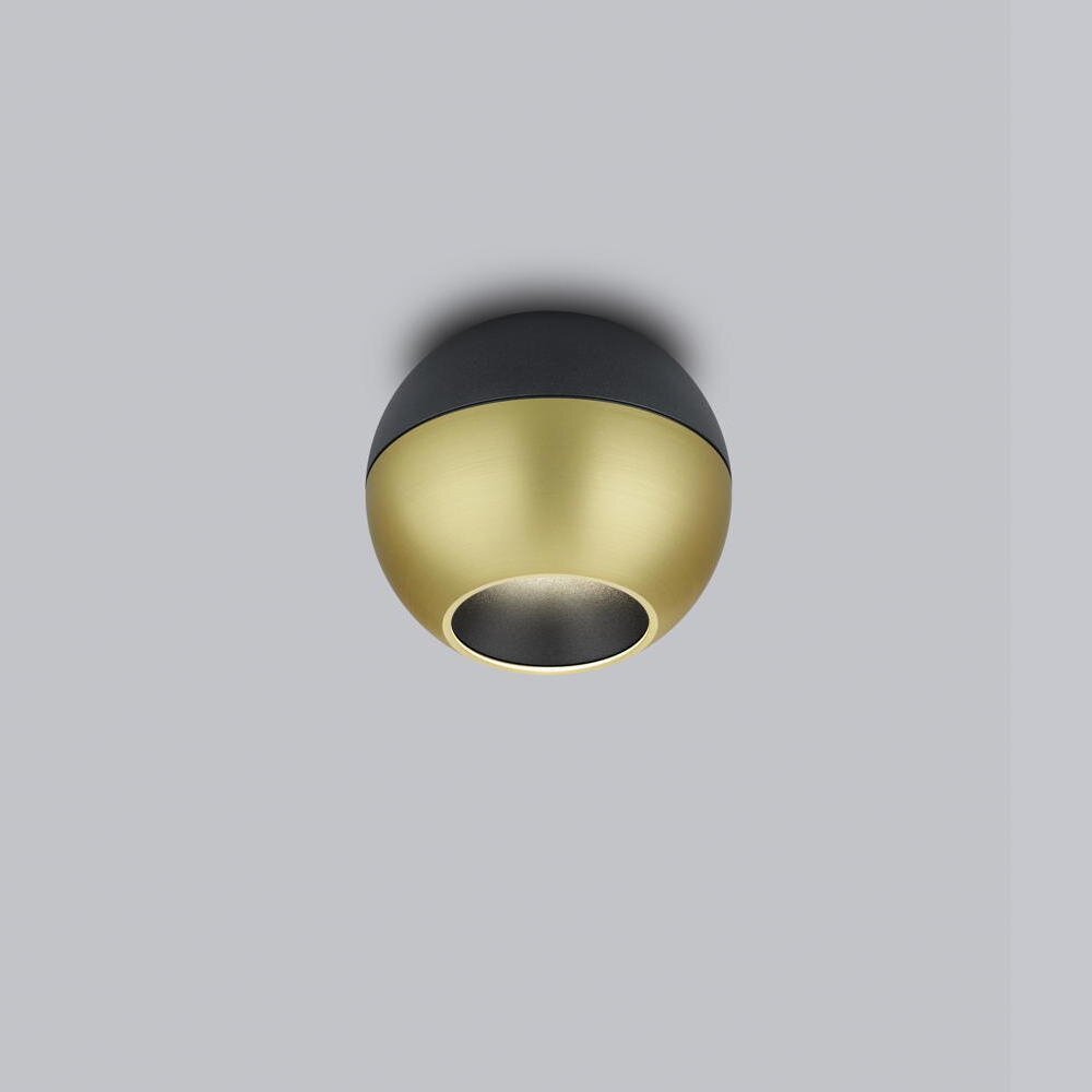 LED Deckenstrahler Eto in Gold und Schwarz 8W 650lm