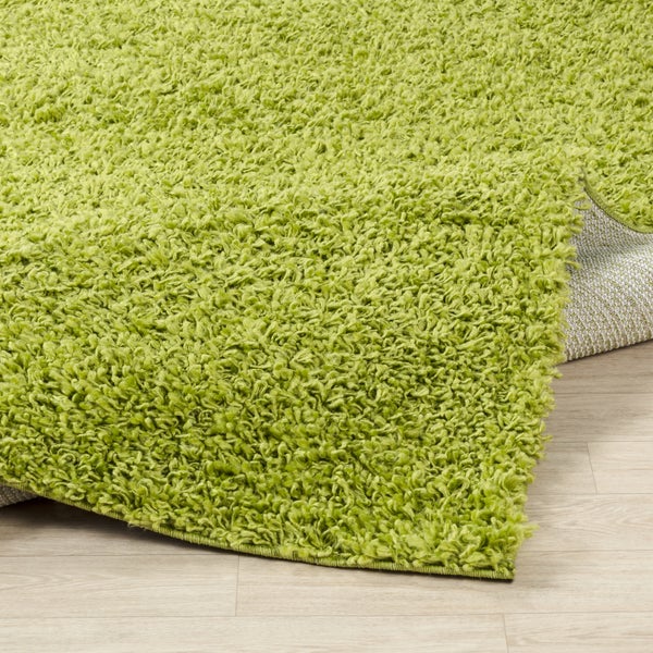 Moderner Hochfloriger Shaggy Teppich Grün 160x220 cm LILLY