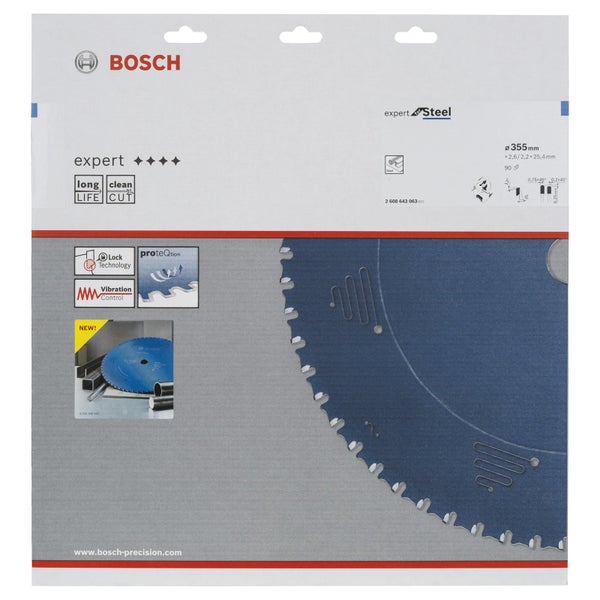 Bosch Expert Kreissägeblatt für Stahl, 355 mm Durchmesser