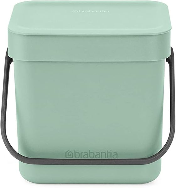 Brabantia Abfallsammler Mit Stay Open Deckel 3 Liter HxBxT 17,4 x 18,8 x 13,9 cm Kunststoff Jade