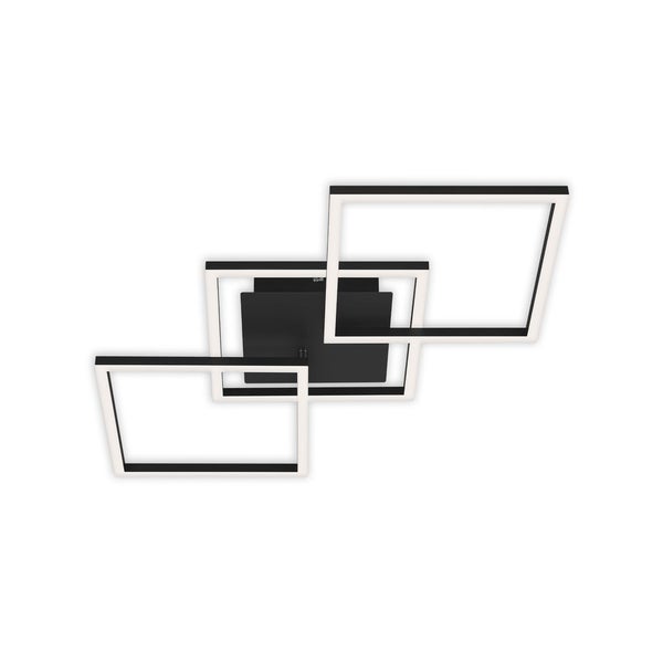 LED Deckenleuchte Dimmbar drehbar 30 W schwarz Metall-Kunststoff Briloner