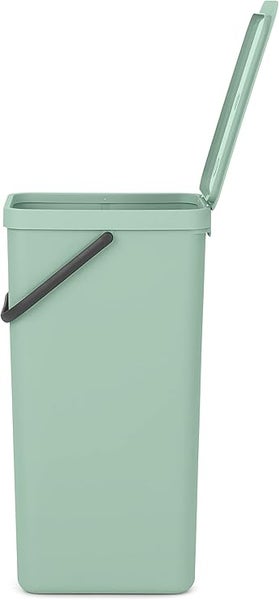Brabantia Abfallsammler Mit Stay Open Deckel 40 Liter HxBxT 62 x 26,8 x 34,5 cm Kunststoff Jade