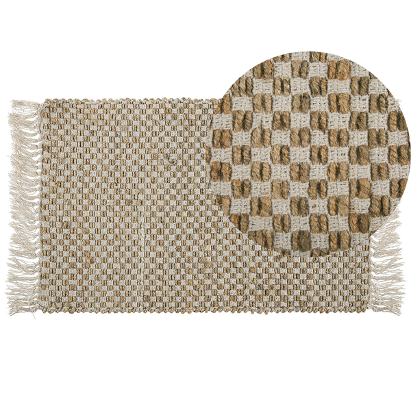 Teppich ZERDALI Beige 50 x 80 cm Jute