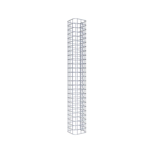 Gabionensäule 17 x 17 cm, MW 5 x 5 cm eckig - Höhe: 1,30 m