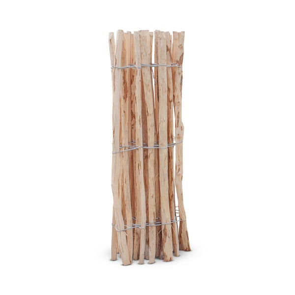 Staketenzaun Haselnuss Höhe 90 cm, Länge 5 Meter, Lattenabstand 7-9 cm