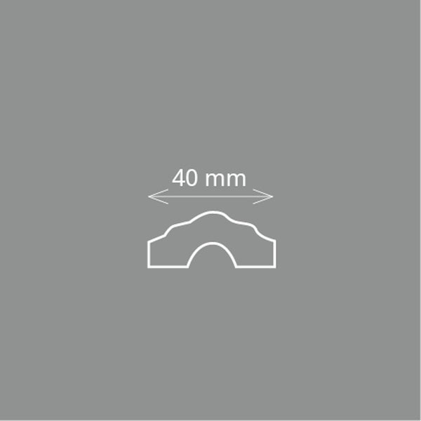 HOMESTAR Zierleiste I 40 (40 mm), Länge 2 m