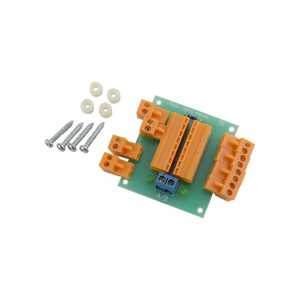 Elektronikverteilerplatine S2x4D für elektrische Anschlüsse inklusive Befestigungsmaterial mit Schrauben und Unterlegscheiben