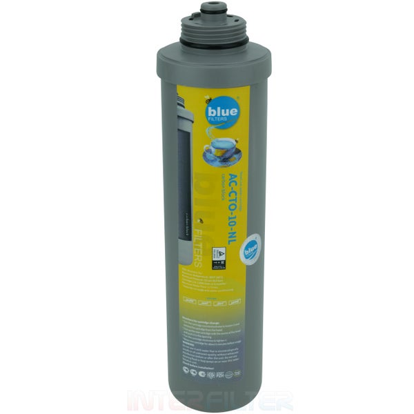 Blue Filters Wasserfilterkartusche AC-CTO-10-NL mit Aktivkohleblock für Wasserfilteranlagen