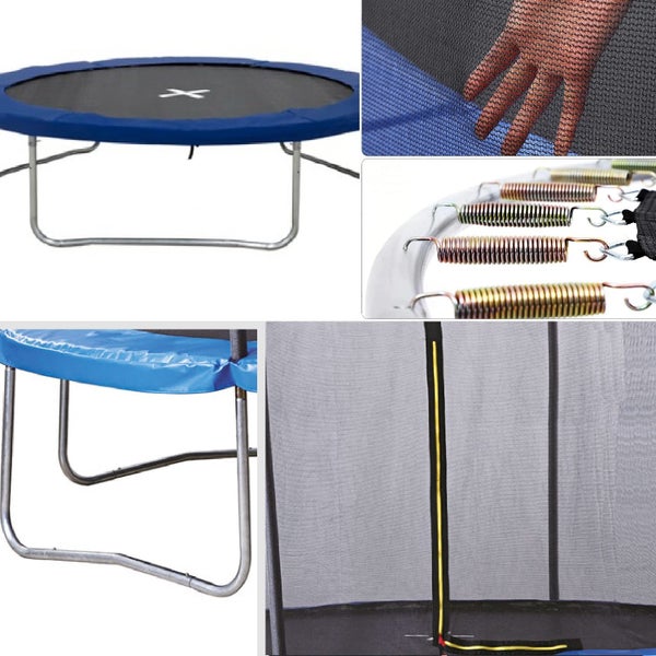 Sena Dunlop Gartentrampolin mit Netz Ø 306cm, Kindertrampolin Trampolin groß