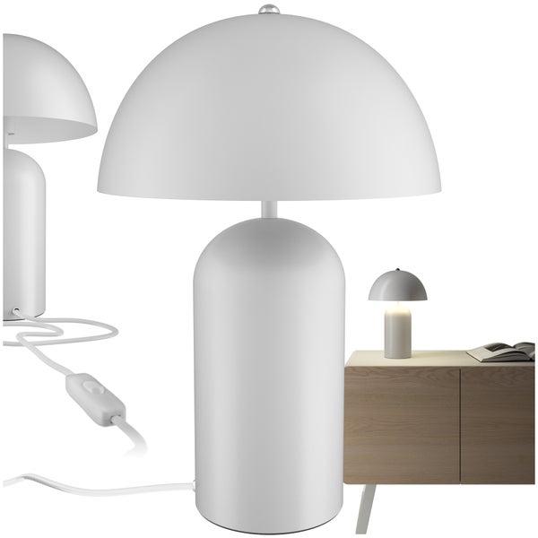 tectake Altea Kleine Retro-Tischlampe Altea, Pilzdesign, 40W 25 x 37 cm