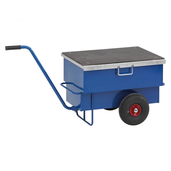 Kongamek Werkzeugwagen in blau 940x620x610mm mit Luftbereifung und 250kg Tragkraft