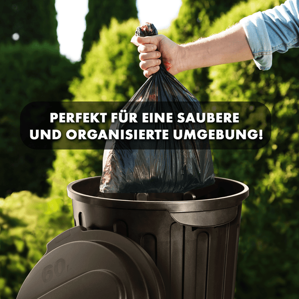 FLOORDIREKT Mülleimer Robin 60L Abfalleimer mit Deckel Geruchsdicht Hygienisch