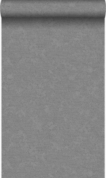 Origin Wallcoverings Tapete Uni Dunkelgrau - 53 cm x 10,05 m - 345945