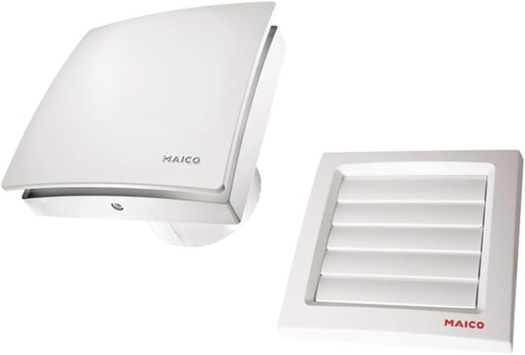 Maico - Original AKE 100/1,  Automatische Kellerentfeuchtung, Kleinraumventilator, für Keller bzw. Kellerraum, Hauswirtschaftsraum, Trockenraum, Waschküche