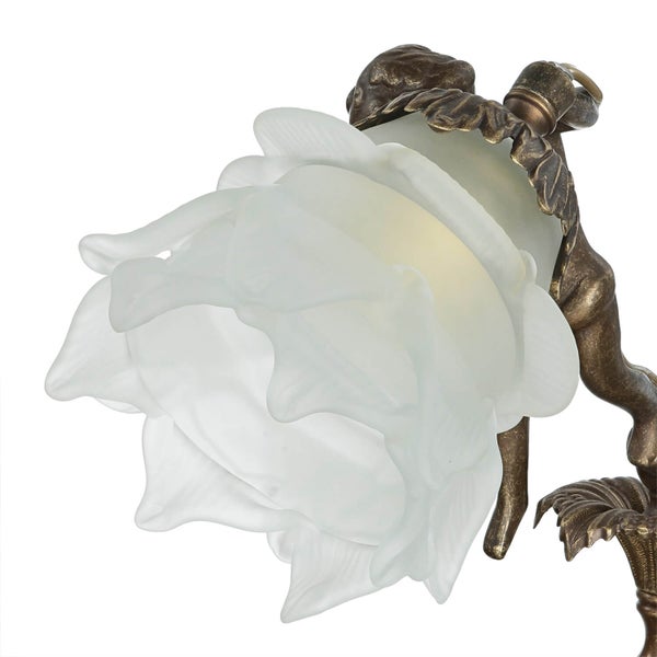 Blumenförmige Lampe mit filigranem Design