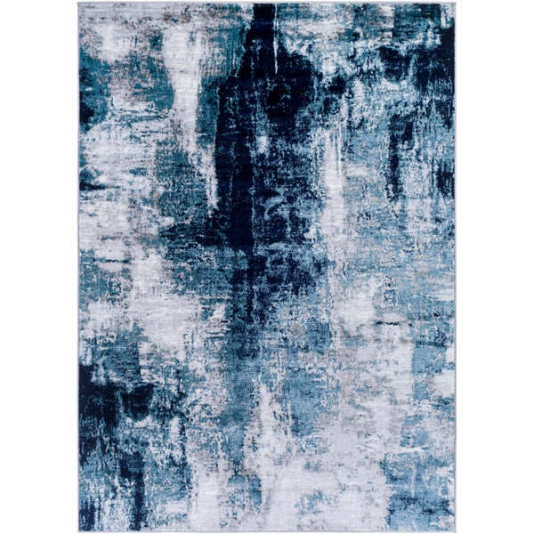 Abstrakt Moderner Teppich Blau/Grau 200x275 cm GIULIA