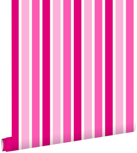 ESTAhome Tapete Streifen Rosa - 53 cm x 10.05 m - 115818