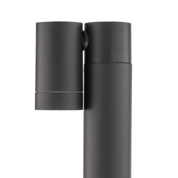 PRIOS Außenleuchte Tulimar (Modern) in Schwarz aus Aluminium (1 flammig, GU10) - Wegeleuchte Pollerleuchte Wegelampe Sockelleuchte