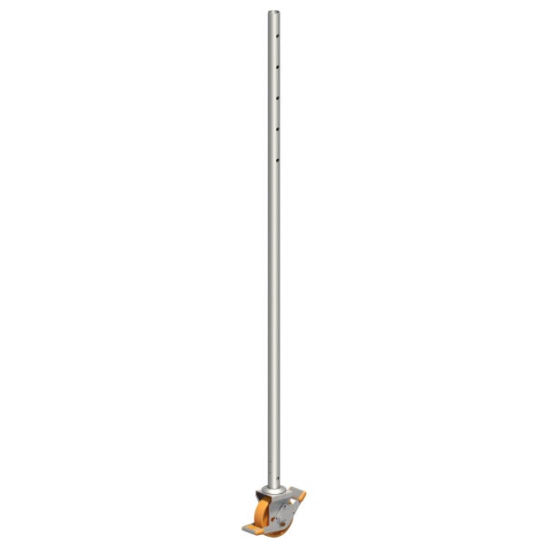 Rollgerüst mit mehreren Ebenen und Holzplattformen