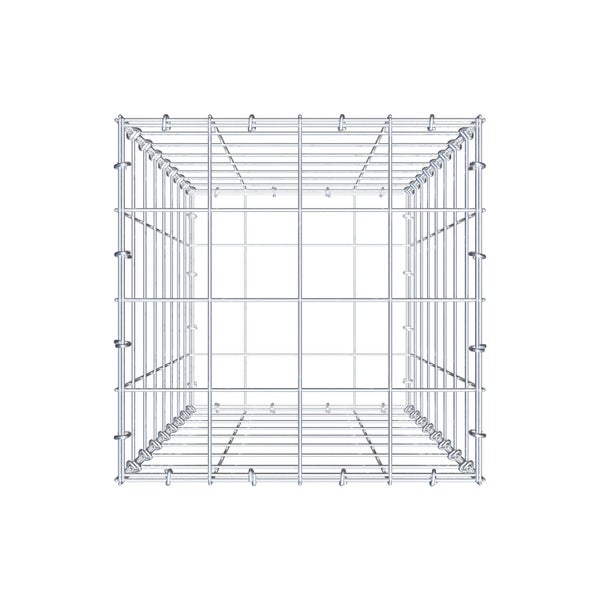 Gabione 80 cm x 40 cm x 40 cm (L x H x T), Maschenweite 10 cm x 10 cm, C-Ring