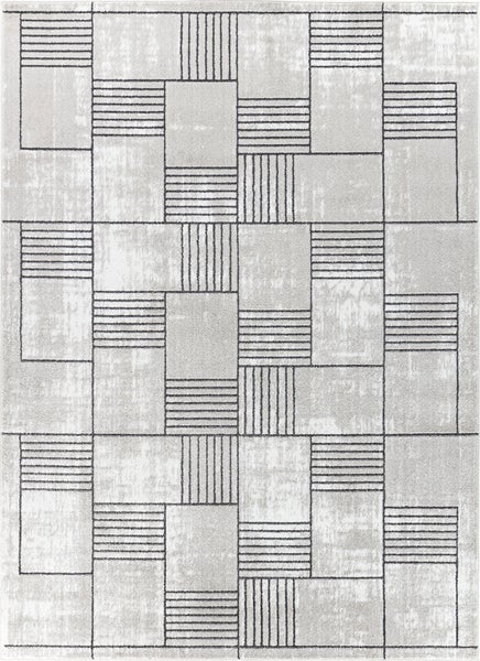 Moderner Skandinavischer Teppich Grau 200x275 cm IVY